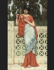 John William Godward He Loves Me, He Loves Me Not painting